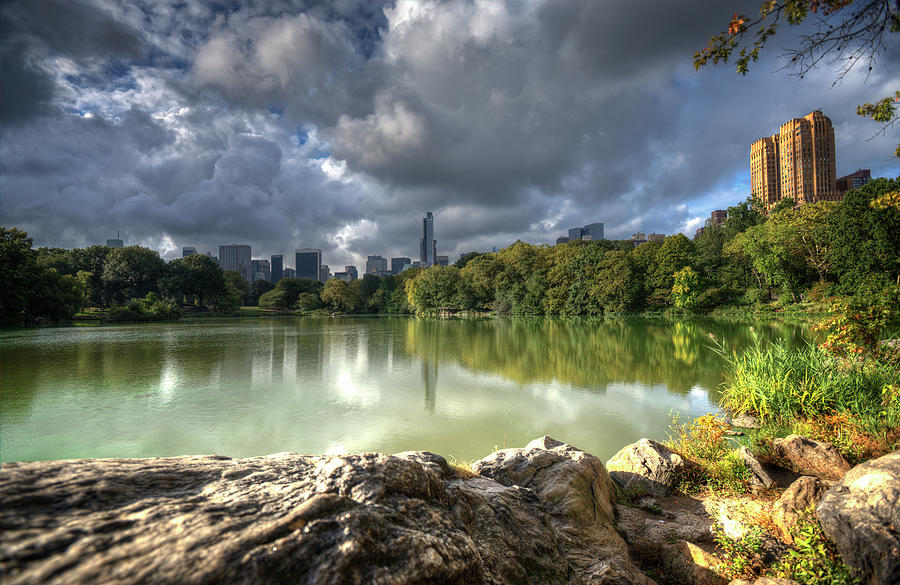 The Lake In Central Park Lake In Early Photograph by Vicki Jauron, Babylon And Beyond Photography