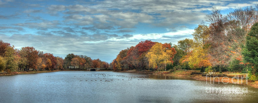 the Lake in Cranbury Photograph by Louise Reeves