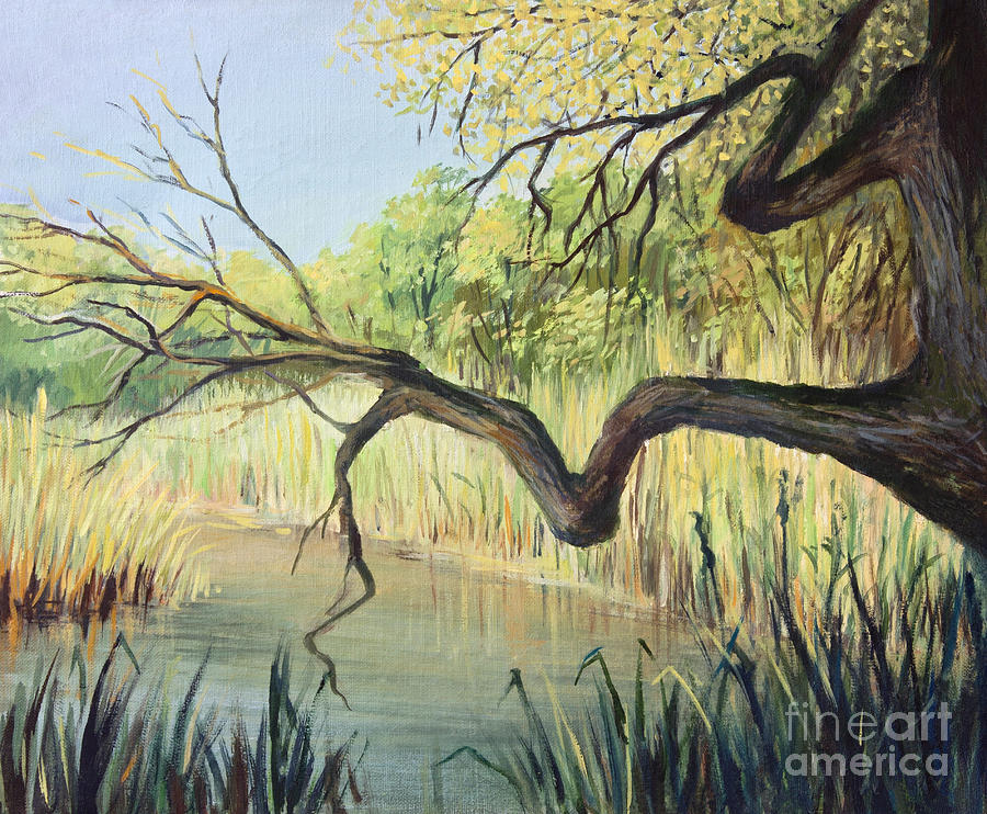 Spring Painting - The Lake of Silence by Kiril Stanchev