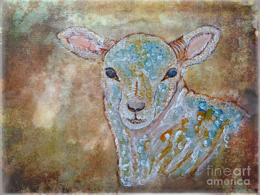 the Lamb Painting by Ella Kaye Dickey