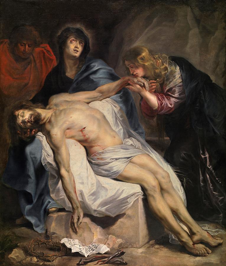 The Lamentation Painting by Anthony van Dyck
