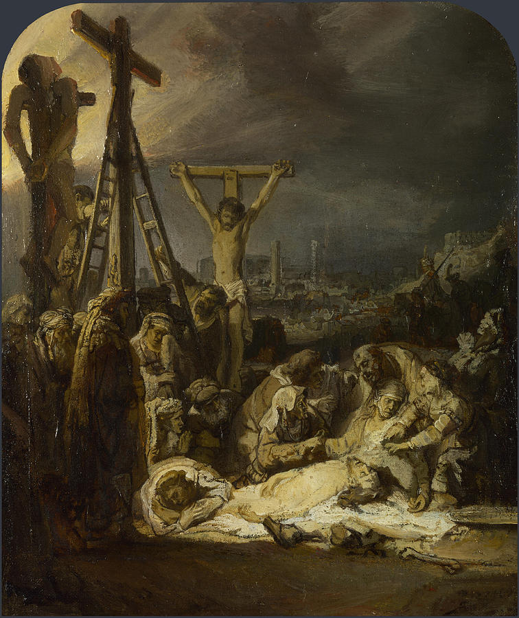 The Lamentation over the Dead Christ Painting by Rembrandt