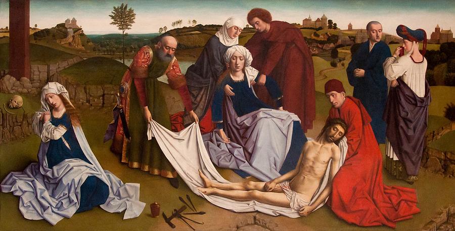 Portrait Painting - The Lamentation by Petrus Christus