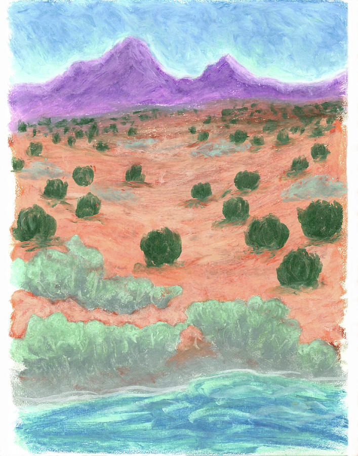 The Land In Between Painting by Carrie MaKenna