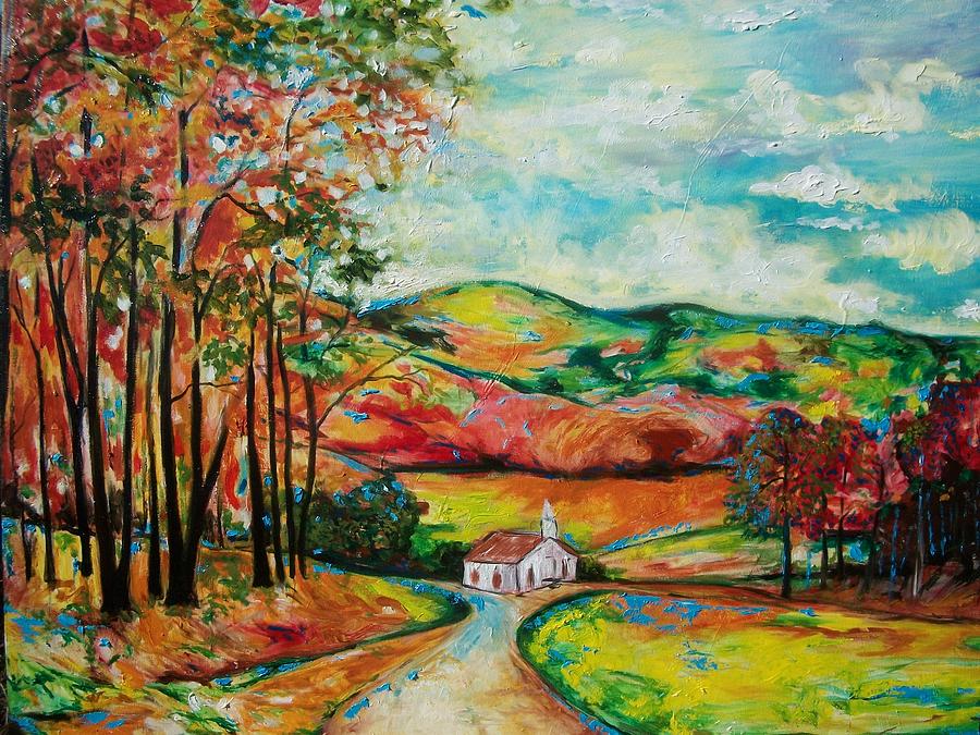 The Landscape I Love Painting by Emery Franklin