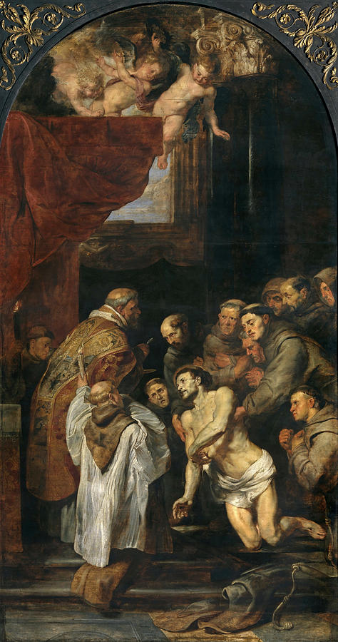 The Last Communion of Saint Francis Painting by Peter Paul Rubens