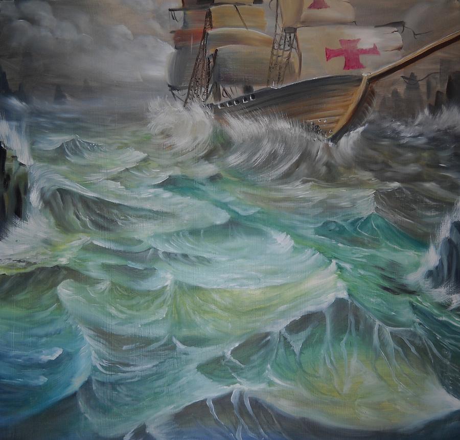 Boat Painting - The Last Crusade  by Brian  Mathew