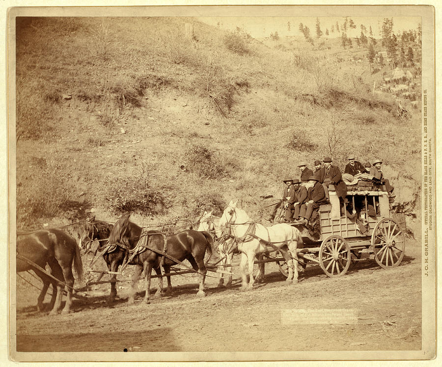 The Last Deadwood Coach. Last Trip Of The Famous Deadwood Photograph by ...