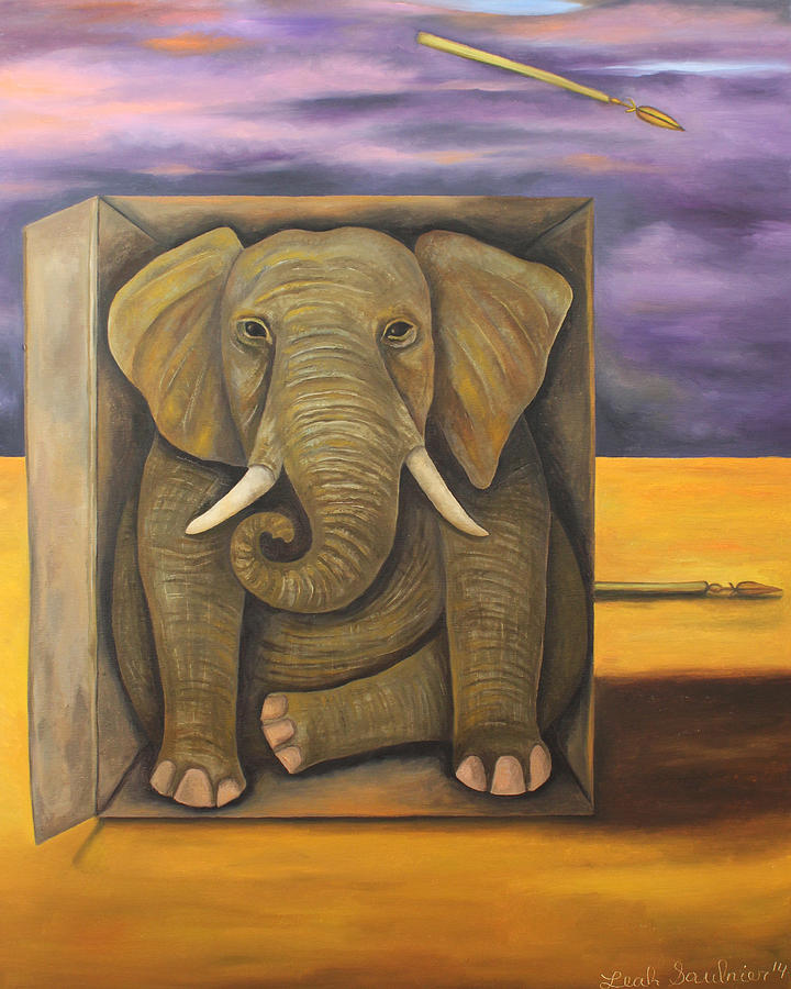 The Last Elephant Painting by Leah Saulnier The Painting Maniac