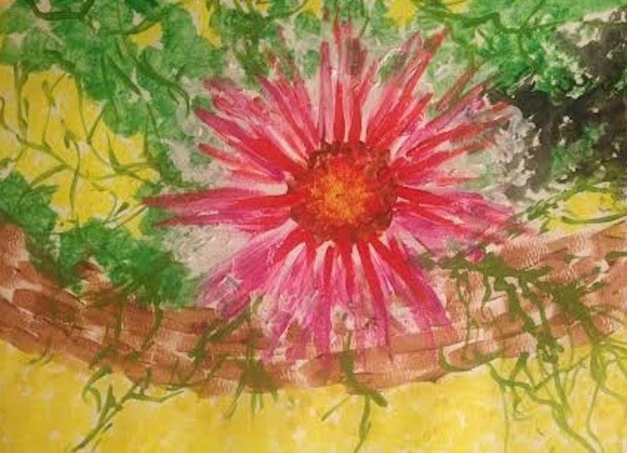 Nature Painting - The Last Flower by Eloisa Bevilacqua