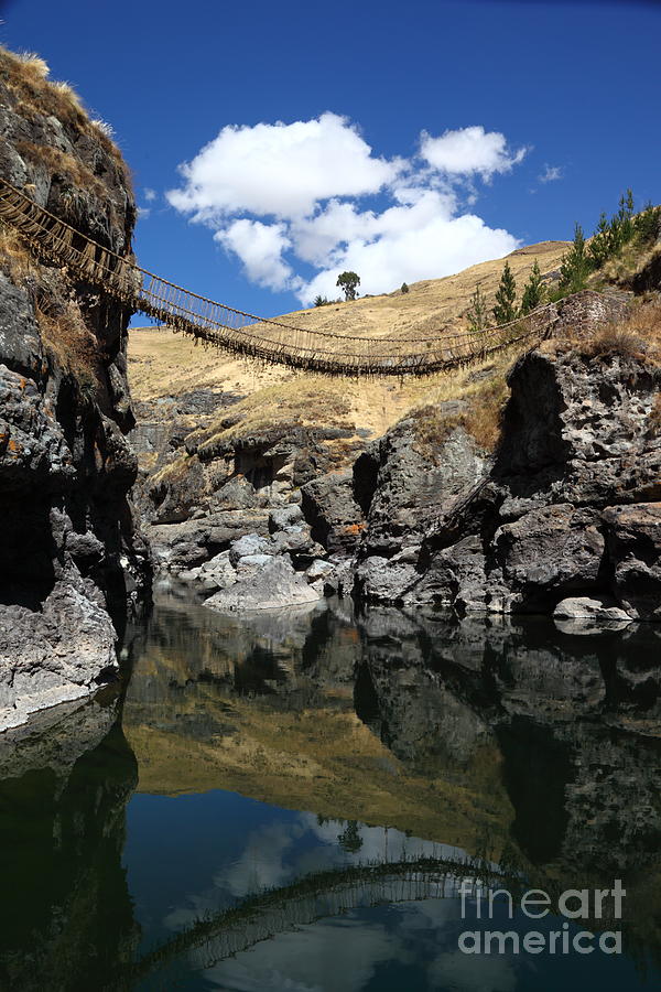 The Last Inca Rope Bridge Photograph by James Brunker