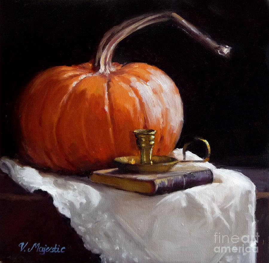 The Last Pumpkin Painting by Viktoria K Majestic