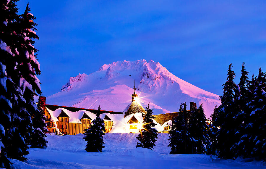 Timberline Lodge Photograph - The Last Sunrise by Darren White
