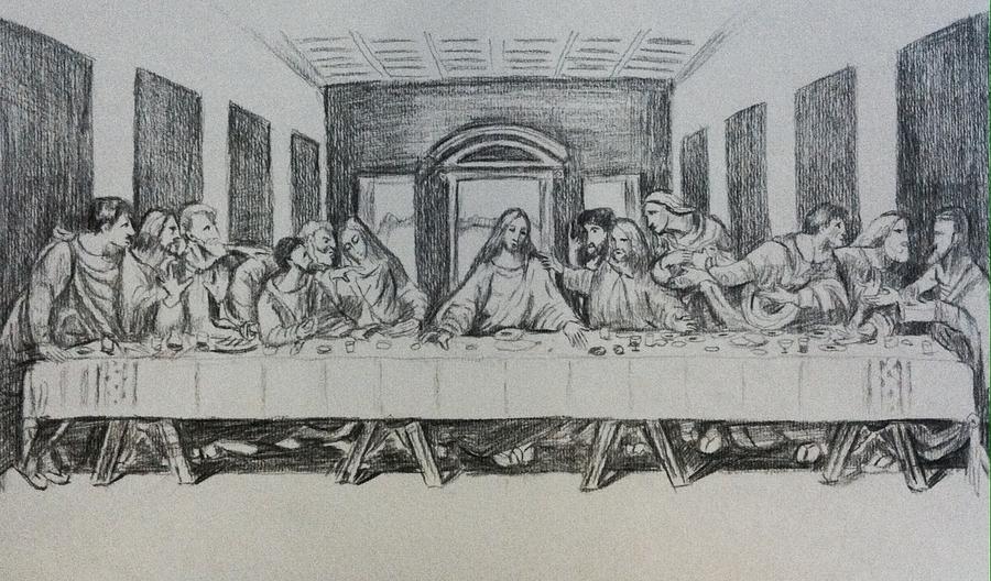 The last supper Drawing by Hae Kim - Fine Art America