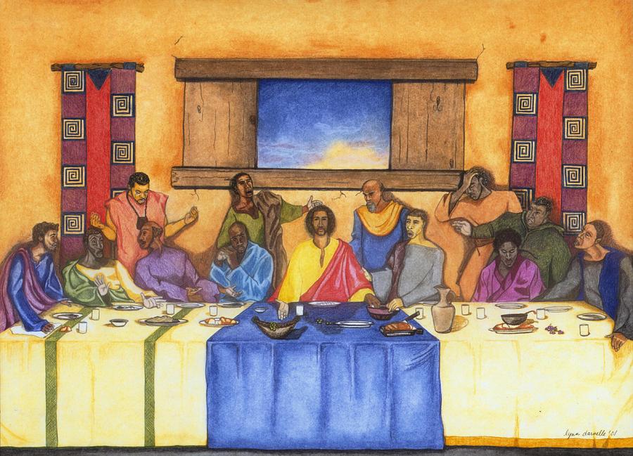 The Last Supper II Drawing by Lynn Darnelle