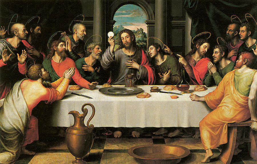 Jesus Christ Painting - The Last Supper by Juan De Juanes