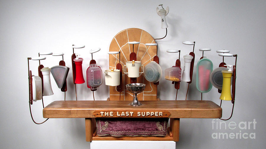 Czappa Sculpture - The Last Supper with Tupperwear by Bill Czappa Czappa Sculpture - The Last Supper with Tupperwear by Bill Czappa