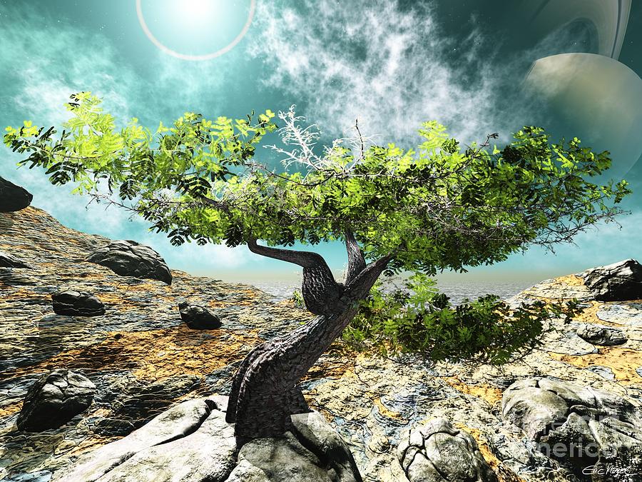 The last Tree Digital Art by Eric Nagel