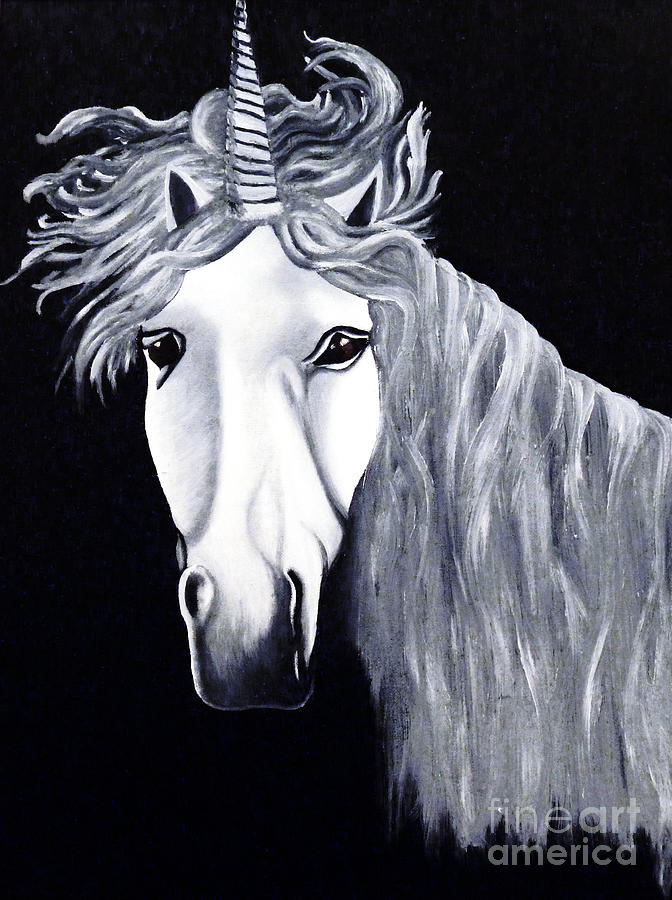 Unicorn Painting - The Last Unicorn by Alys Caviness-Gober