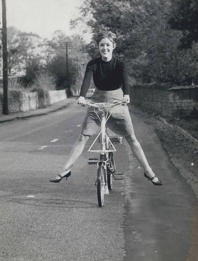 The Latest In Cycling- The Mini- Bike Photograph by Retro Images Archive