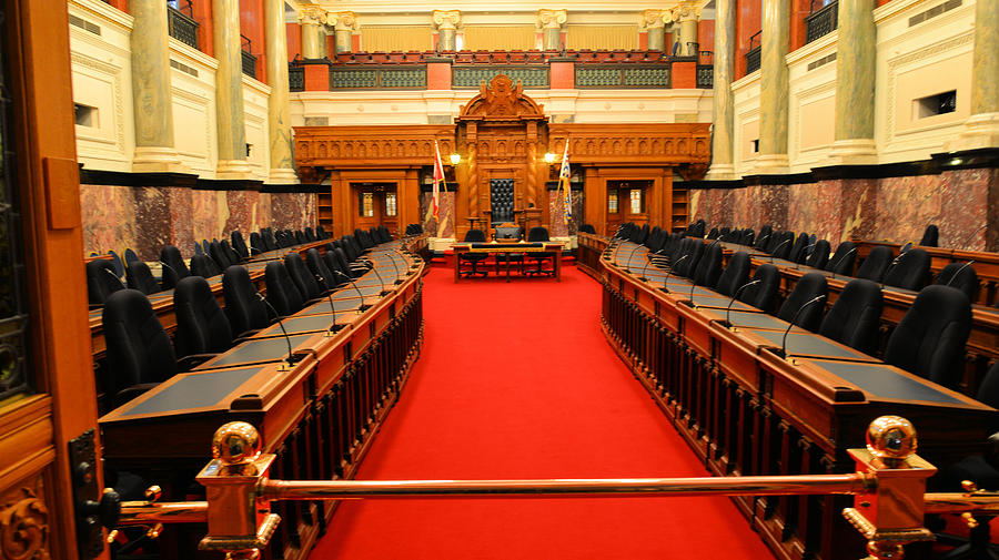 Iris Photograph - The Legislature Victoria BC by Lawrence Christopher
