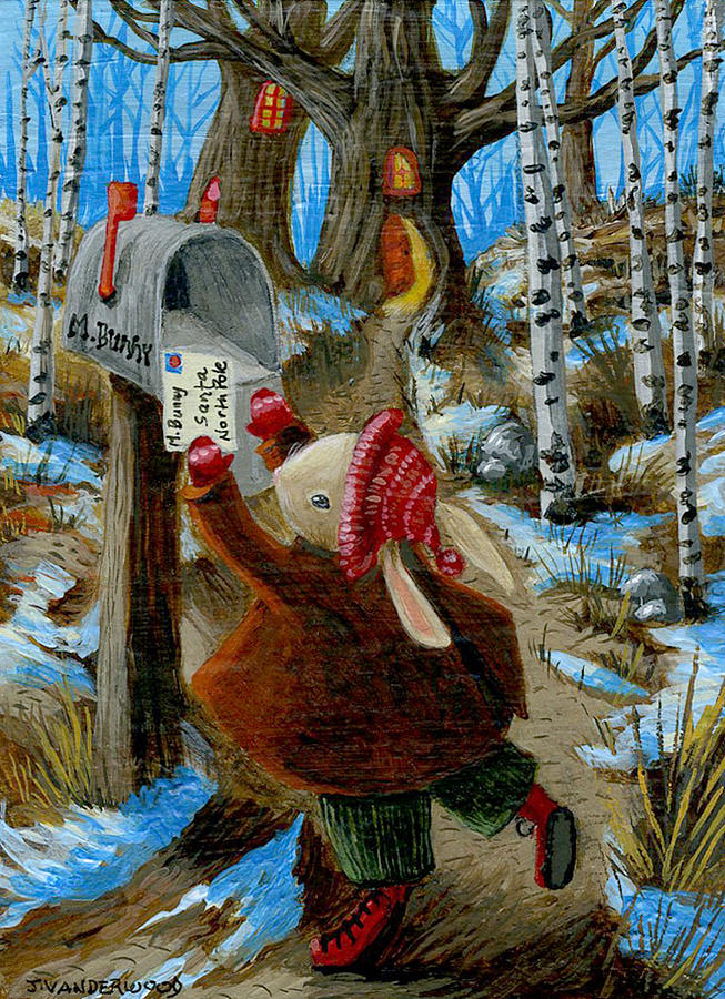 The Letter to Santa Painting by Jacquelin L Vanderwood Westerman