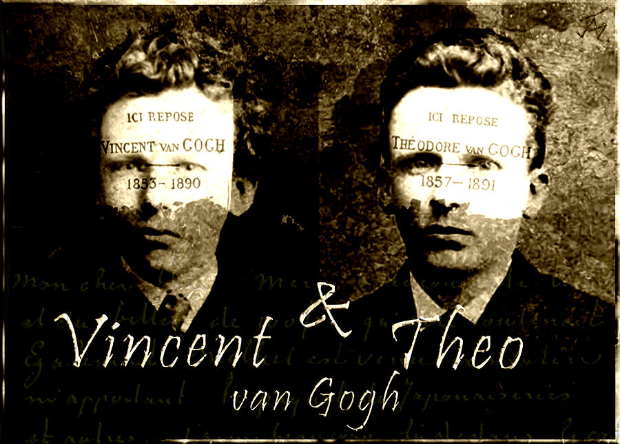 Letters Drawing - The Letters of Vincent van Gogh by Jose A Gonzalez Jr