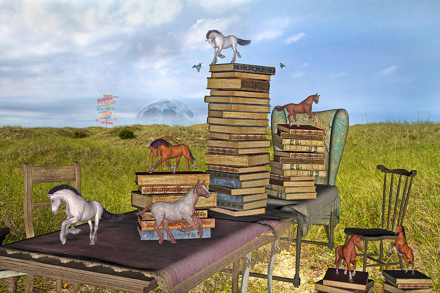 Library Mixed Media - The Library Your Local Treasure by Betsy Knapp Library Mixed Media - The Library Your Local Treasure by Betsy Knapp
