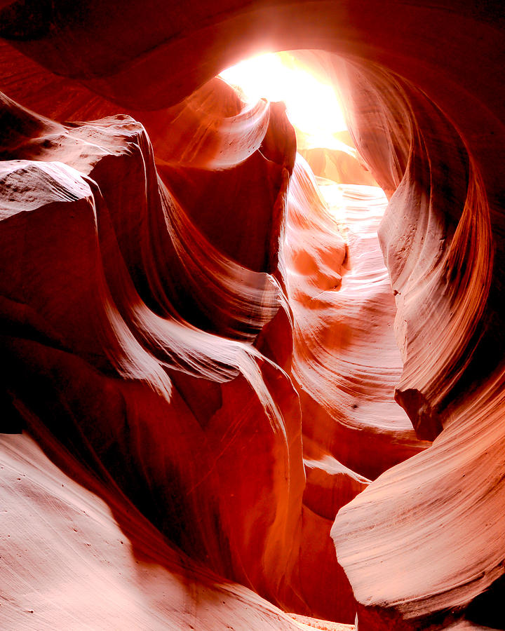 Antelope Canyon Photograph - The Light by Don Mennig