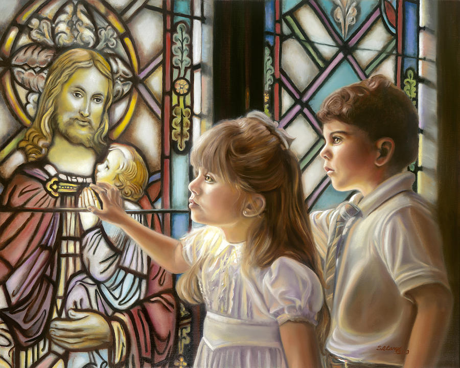 Jesus Christ Painting - The Light of Faith by Sharon Lange