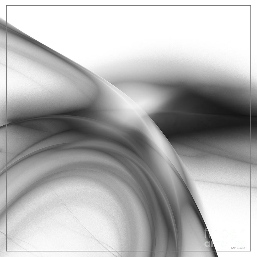 Abstract Digital Art - The Light Of Gray by Elizabeth McTaggart