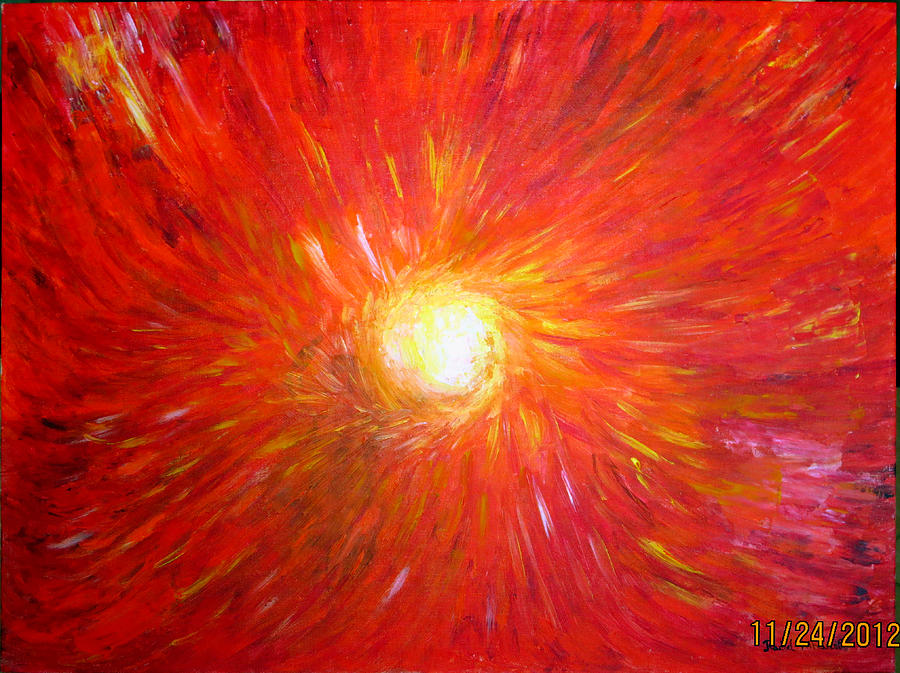 Ball Painting - The Light by Rachel Alhadeff