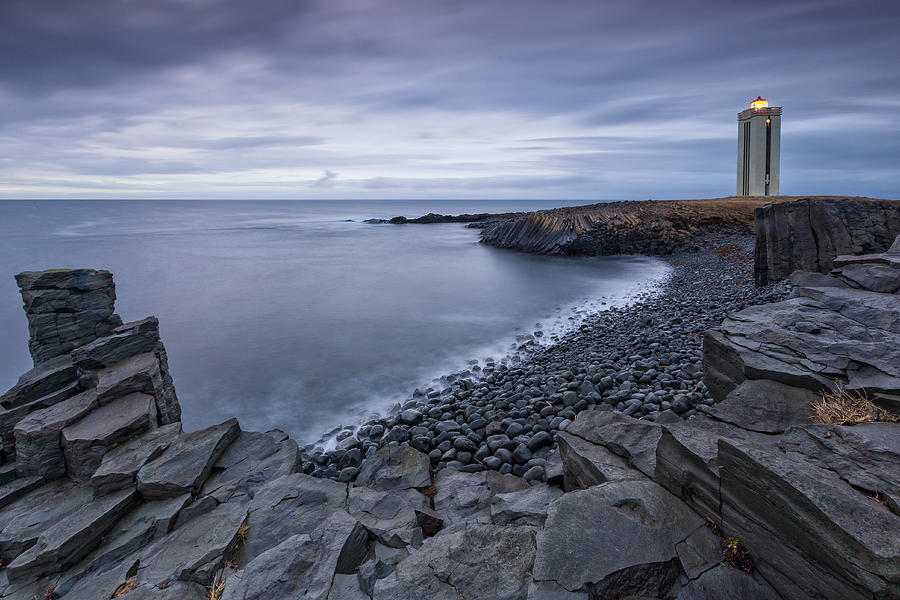 Landscape Photograph - The Lighthouse by Arnar B Gudjonsson