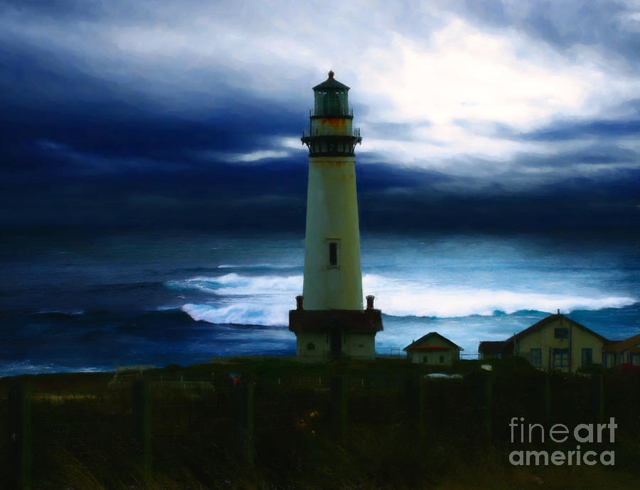 The Lighthouse Painting by Cinema Photography