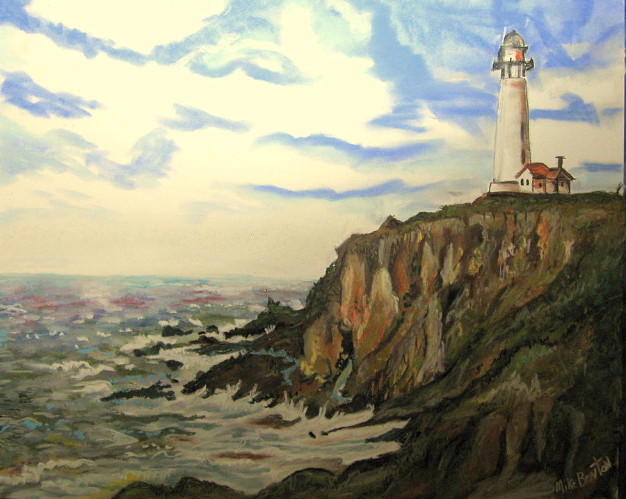 The Lighthouse. Pastel by Mike Benton