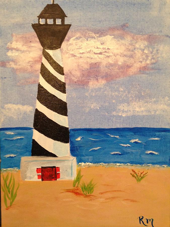 The Lighthouse Painting by Renee Michelle Wenker