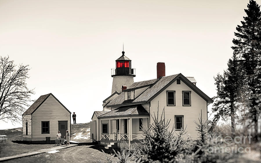The Lightkeeper Maine Photograph by Brenda Giasson