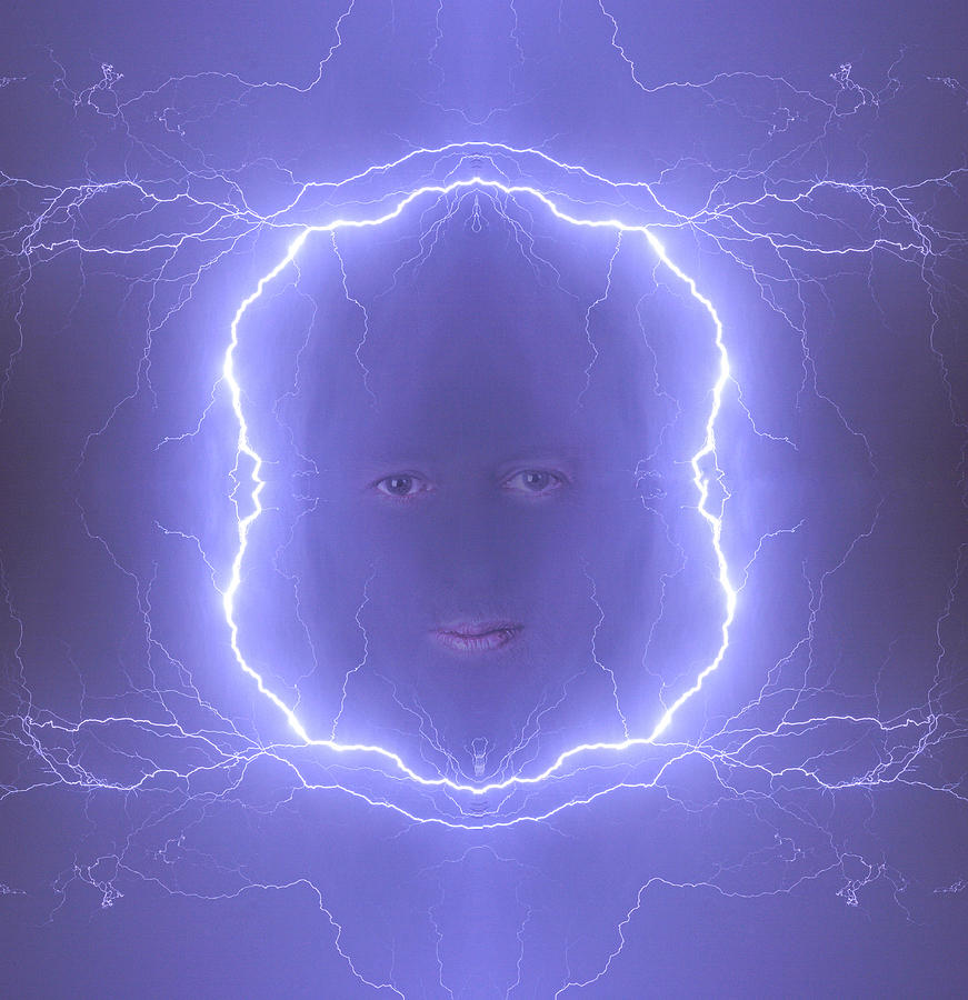 The Lightning Man Blue Photograph by James BO Insogna