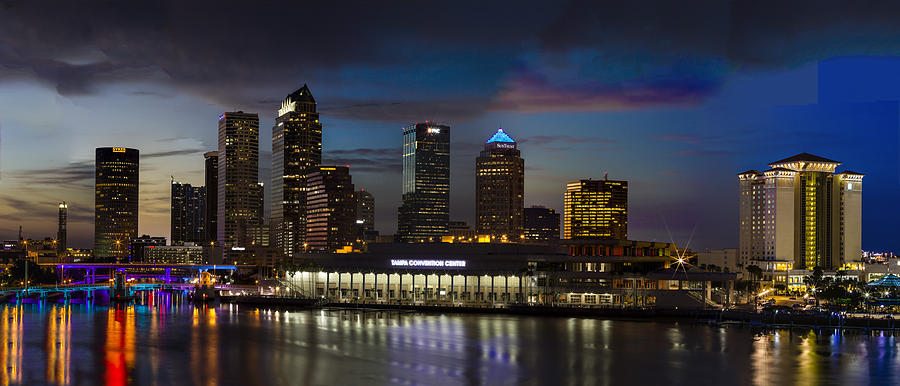 Tampa Photograph - The Lights Of Tampa Bay by Stephen Brown