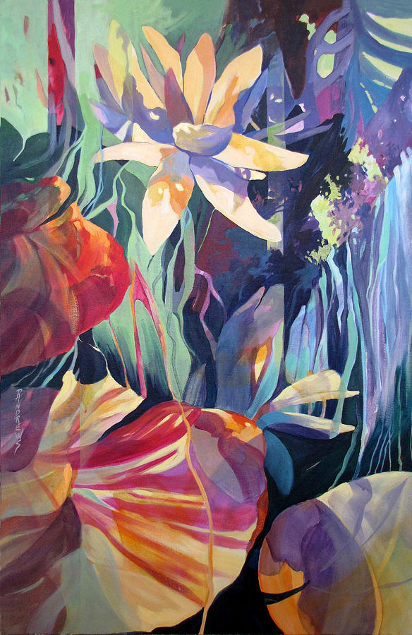 The Lily Weeps For Jan Painting by Rae Andrews