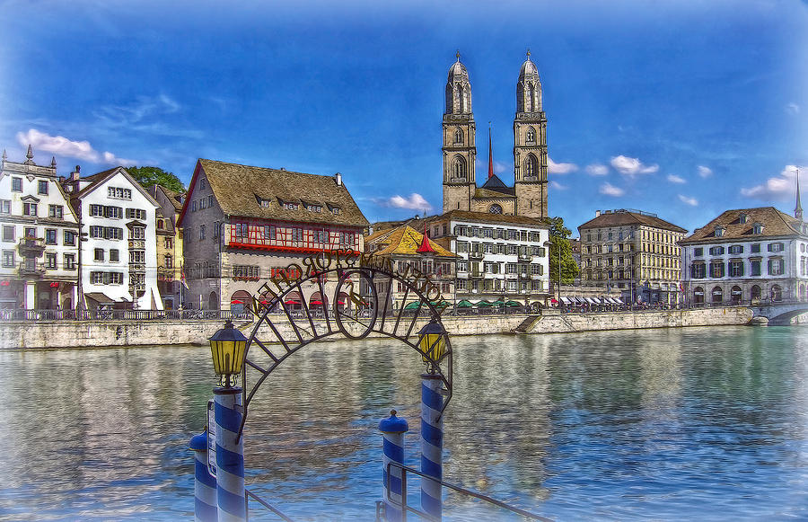 The Limmat City Photograph by Hanny Heim