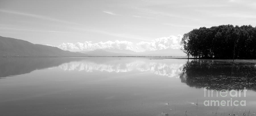 Lake Photograph - The Line by Ioanna Papanikolaou Lake Photograph - The Line by Ioanna Papanikolaou