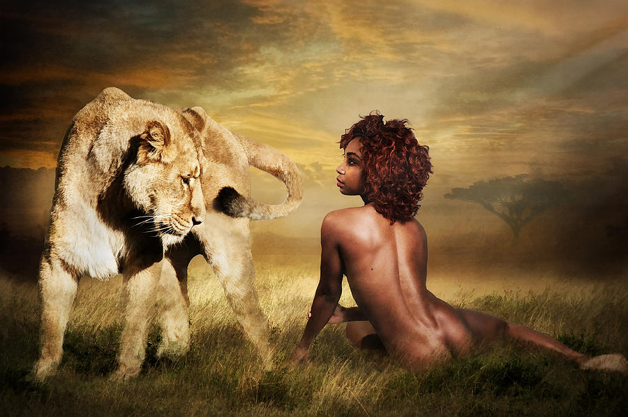 The Lion Girl Photograph by Brian Tarr