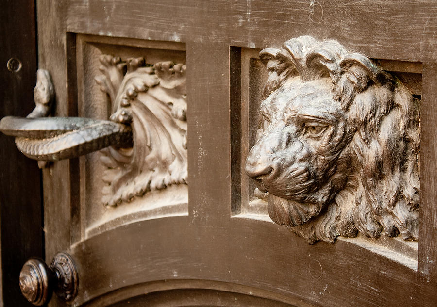 The Lions Head Door Photograph by Kristia Adams
