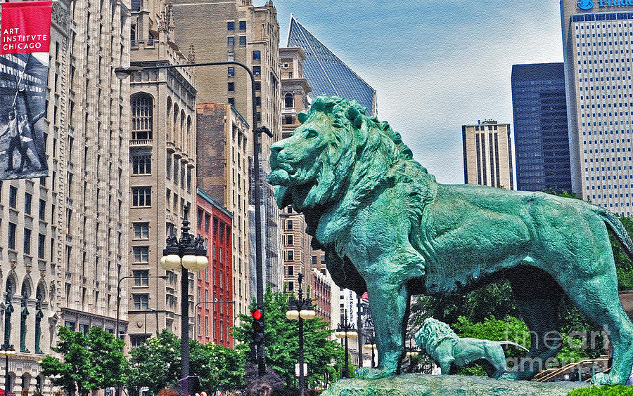The Lions of Chicago Photograph by Lydia Holly