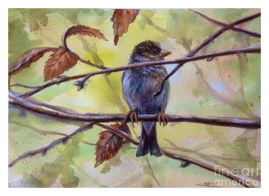 The Little Bird Painting by Katerina Kovatcheva