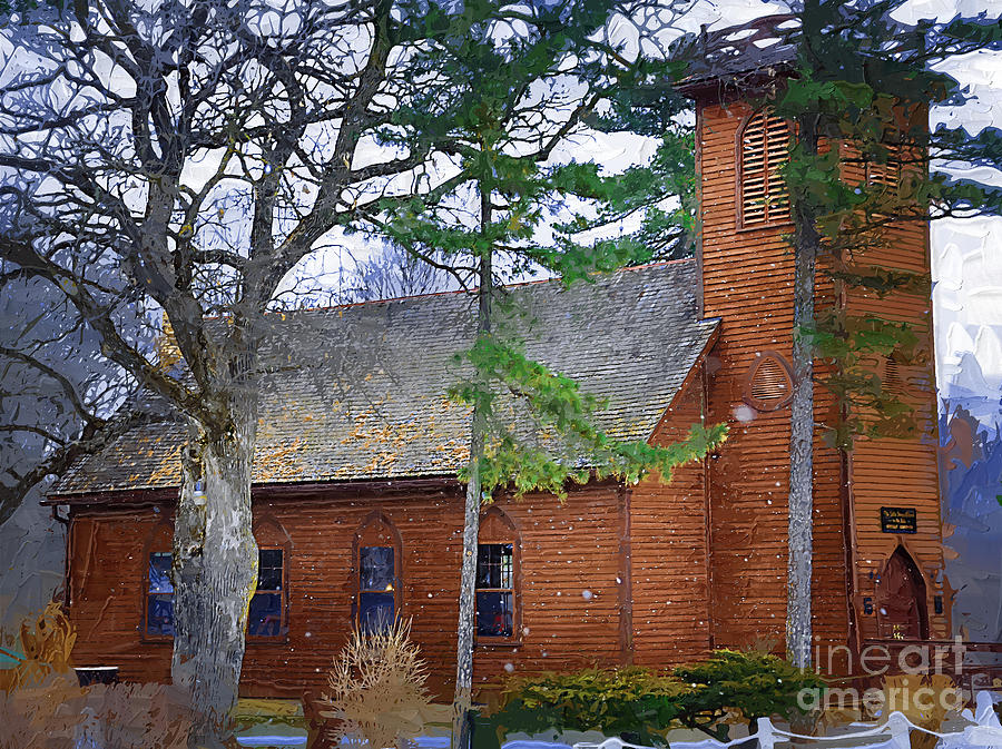 The Little Brown Church in the Vale Painting by Kirt Tisdale The Little Brown Church in the Vale Painting by Kirt Tisdale