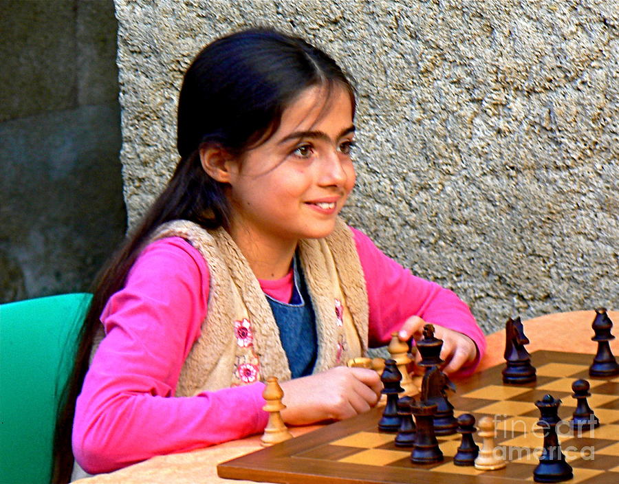 Chess Photograph - The Little Chess Player by France  Art