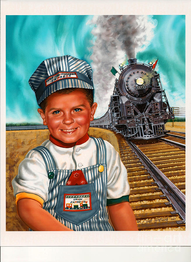The Little Engineer Painting by Dick Bobnick