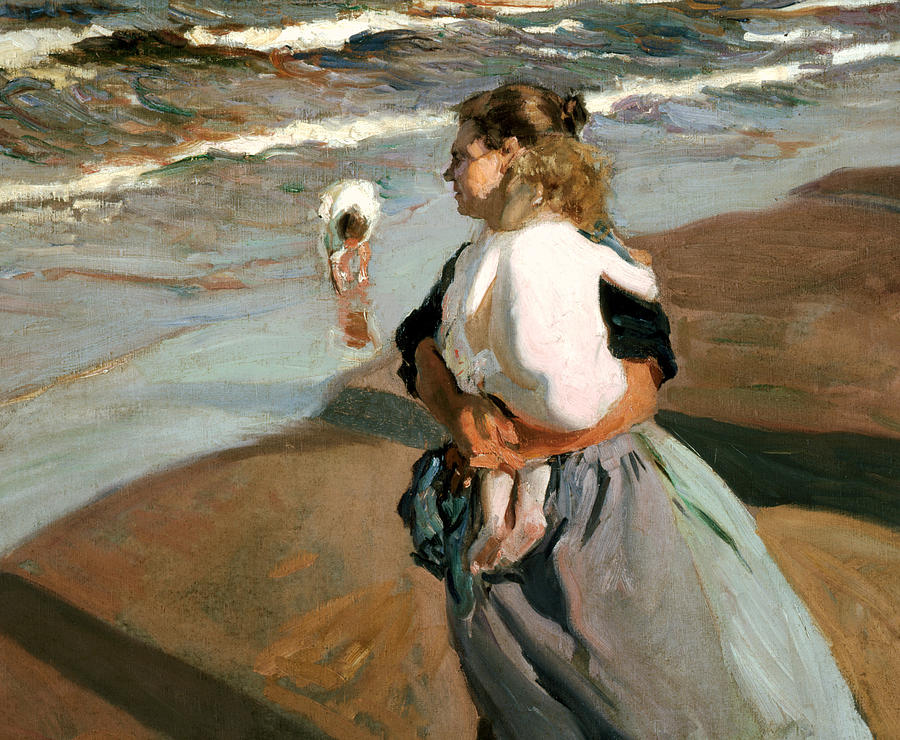 The Little Granddaughter Painting by Joaquin Sorolla y Bastida